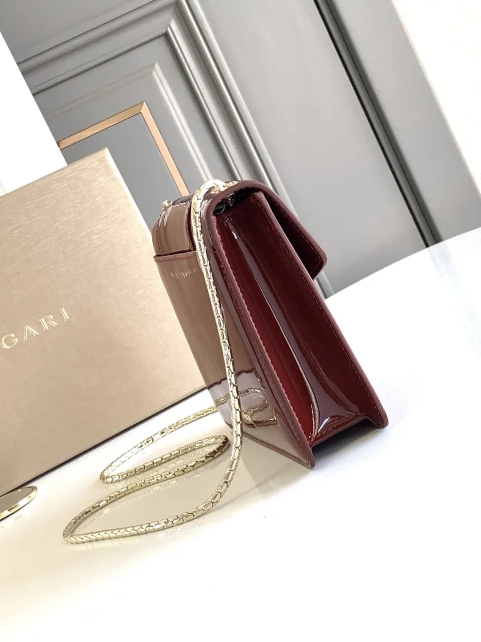 Bvlgari Burgundy Crossbody - Hình 2