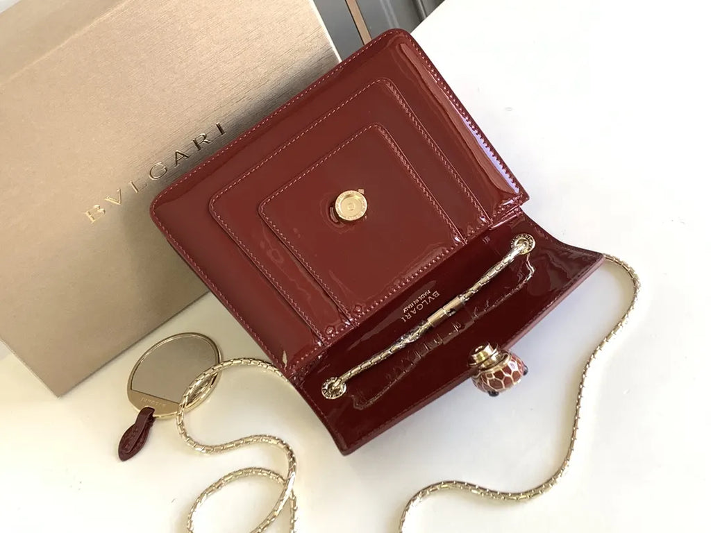 Bvlgari Burgundy Crossbody - Hình 7
