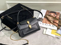 Bvlgari Black Leather Flap Bag