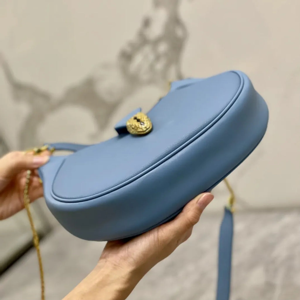 Bvlgari Blue Leather Bag - Hình 4