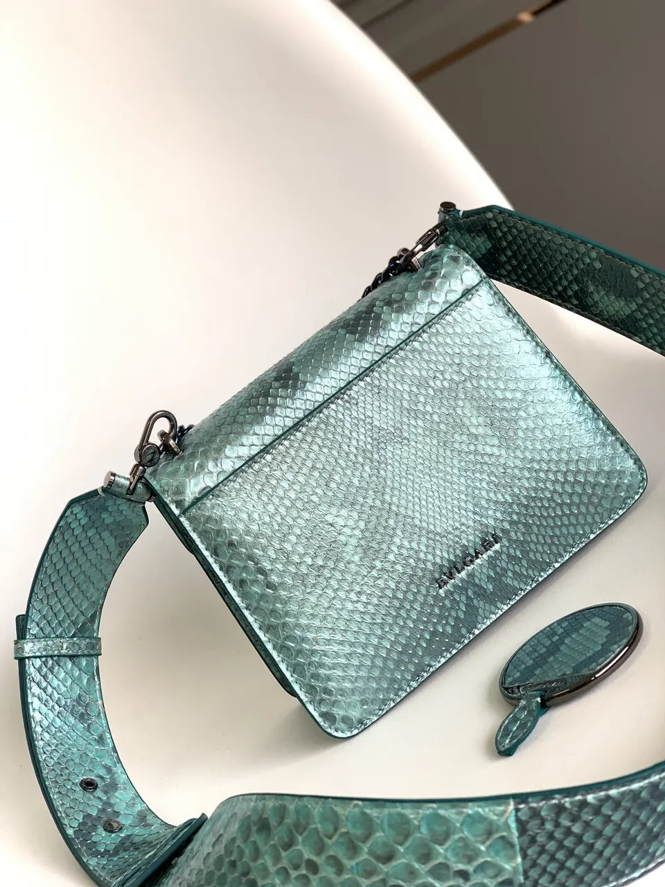Analeis Turquoise Python Bag - Hình 2