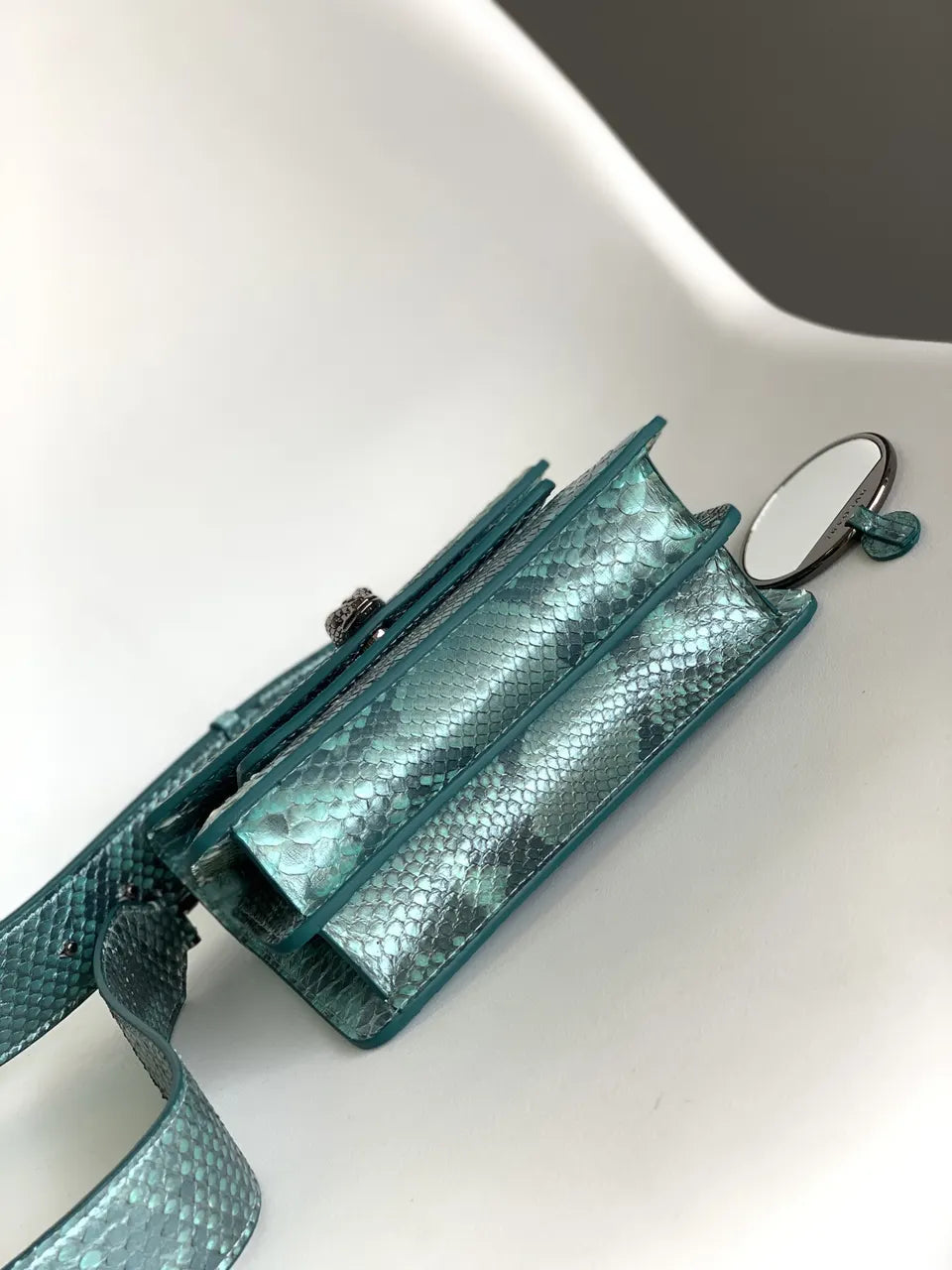 Analeis Turquoise Python Bag - Hình 4