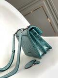 Analeis Turquoise Python Bag
