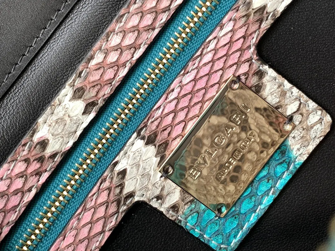 Turquoise Python Serpenti Bag - Hình 9