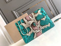 Turquoise Python Serpenti Bag