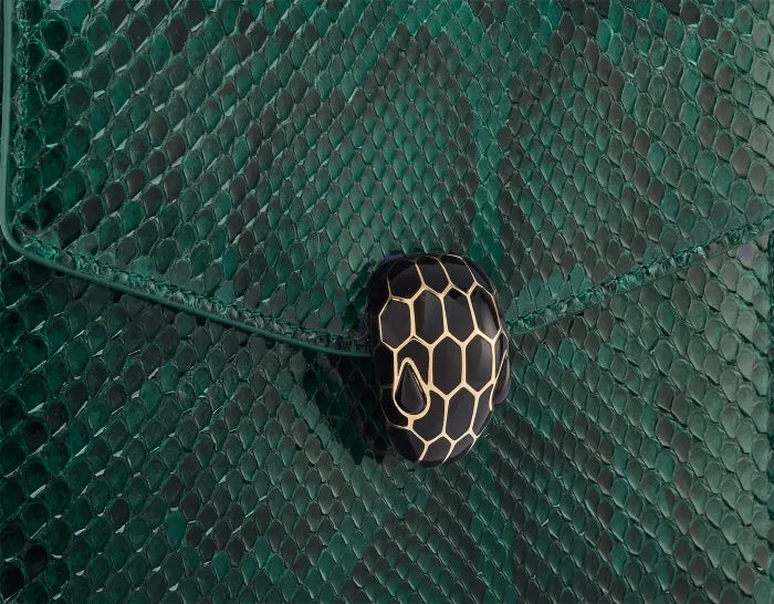 Serpenti Jade Green Python Bag - Hình 8