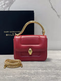 Bvlgari Red Leather Bag