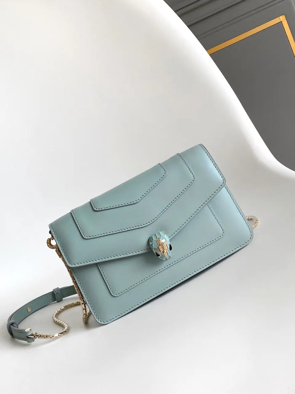 Bvlgari Ice Blue Bag