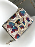 Bvlgari Multicolor Python Bag