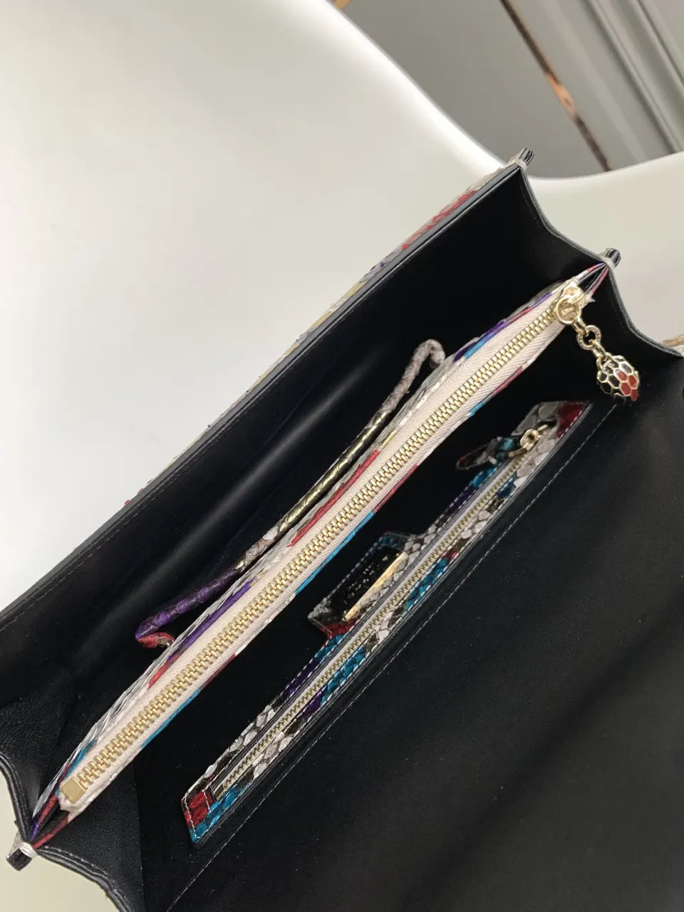 Bvlgari Multicolor Python Bag - Hình 8