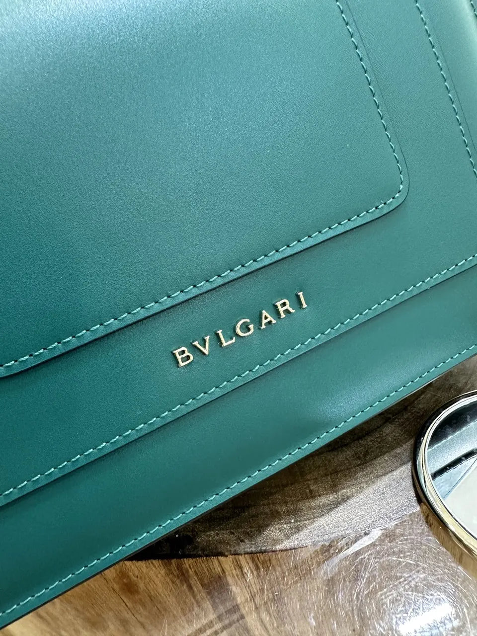 Emerald Green Serpenti Bag - Hình 7