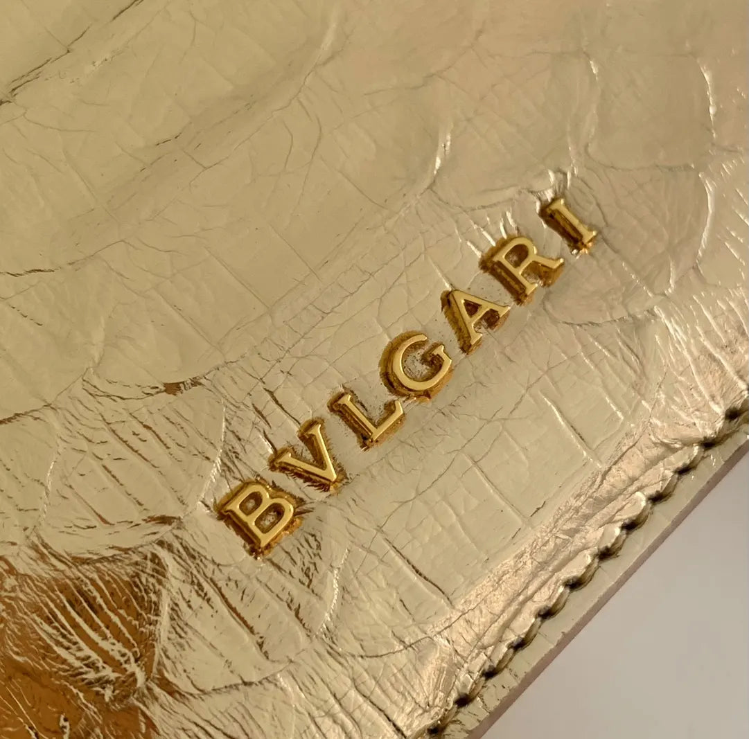 serpenti Bvlgari Gold Python Bag - Hình 6