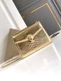 serpenti Bvlgari Gold Python Bag