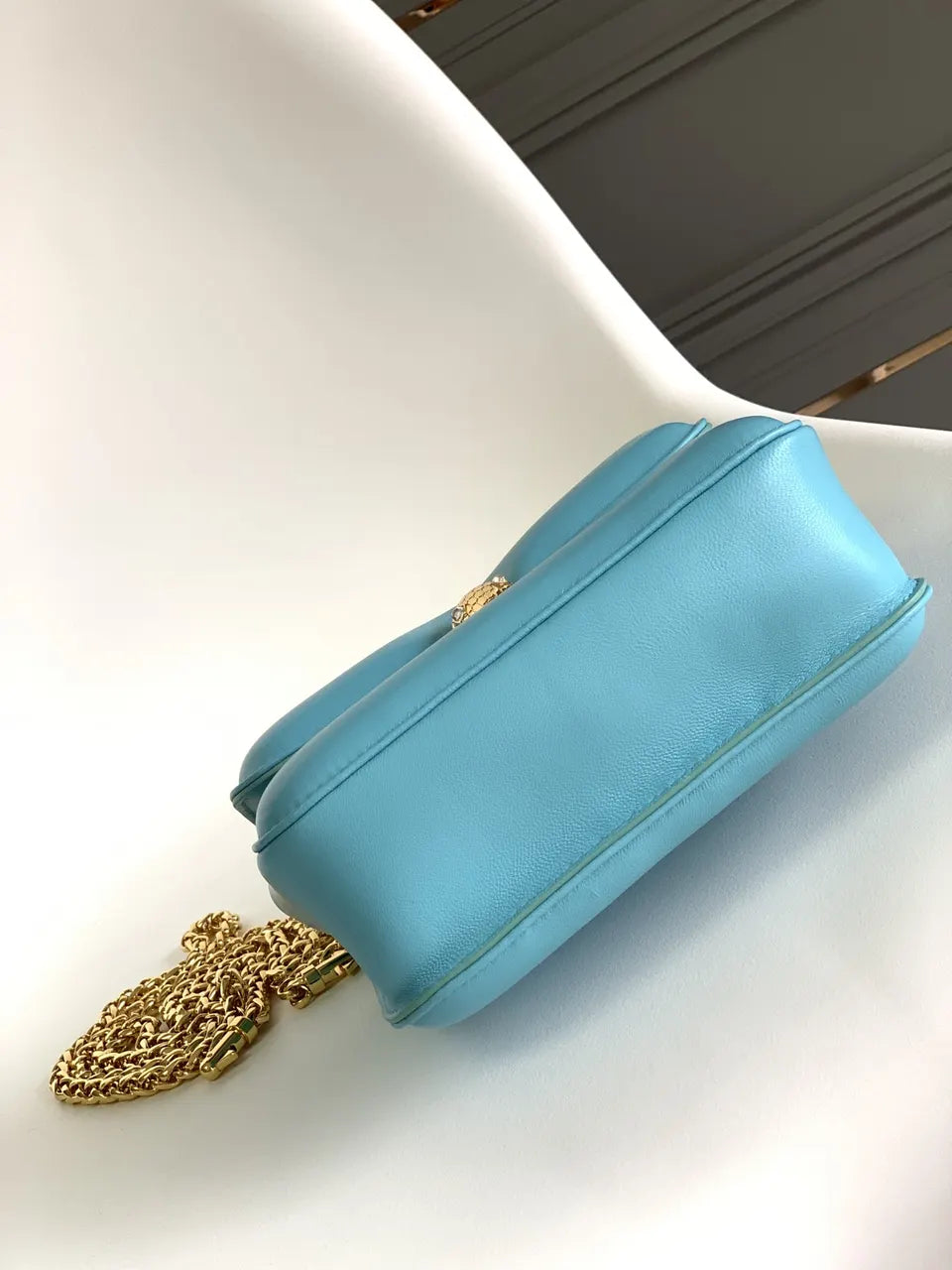 Bvlgari Sky Blue Bag - Hình 4