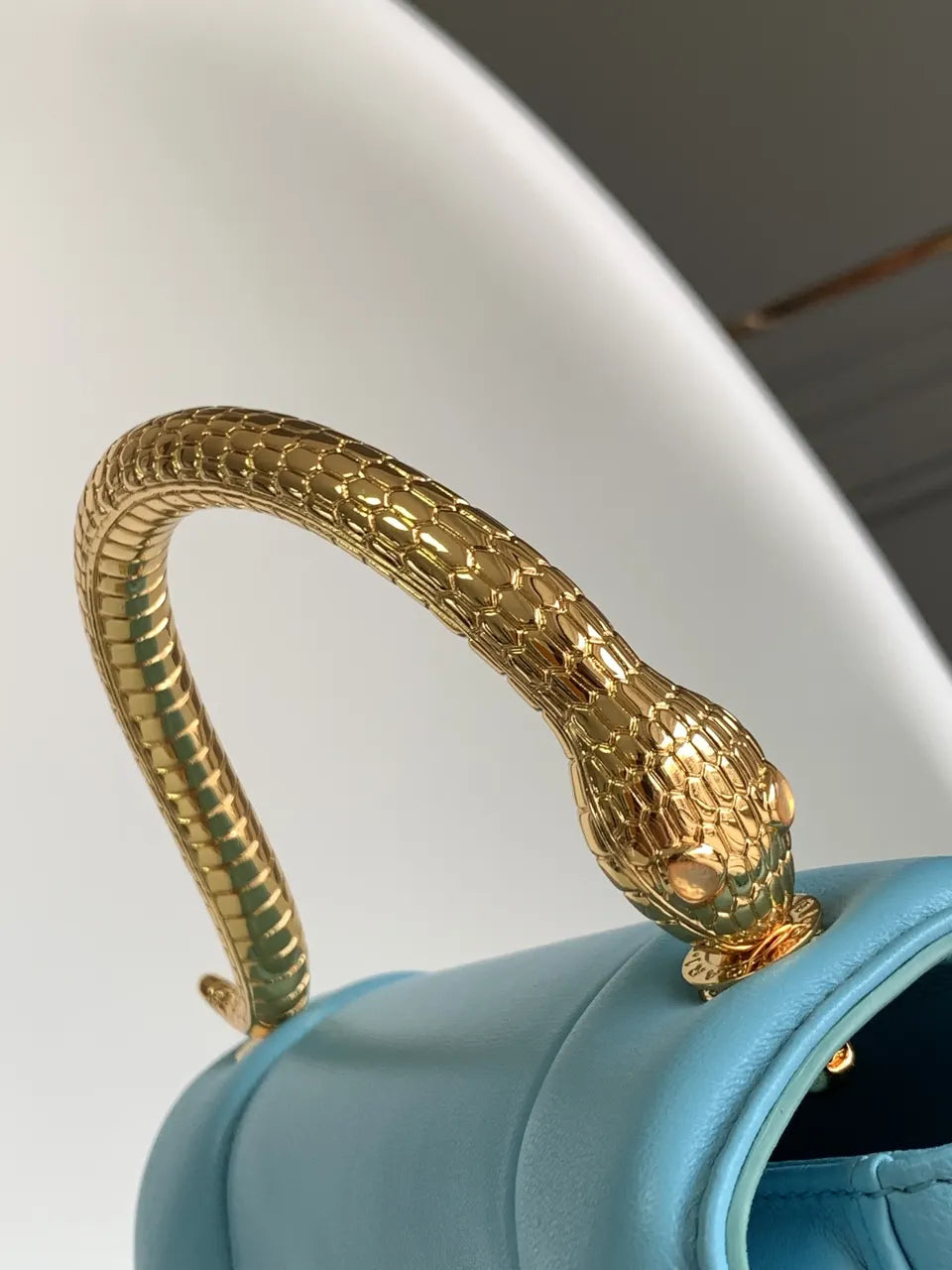 Bvlgari Sky Blue Bag - Hình 6