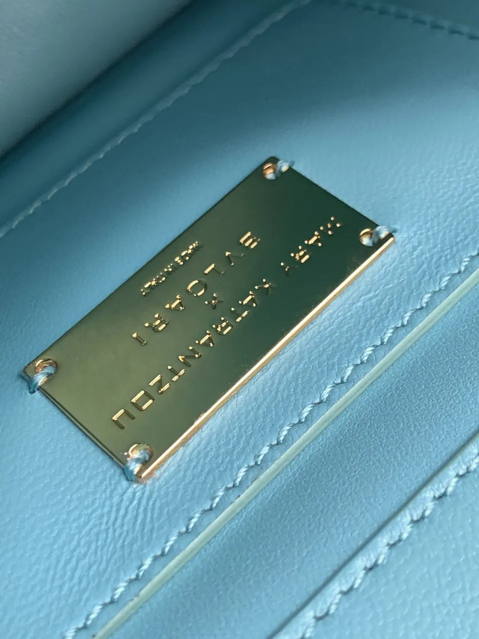 Bvlgari Sky Blue Bag - Hình 9