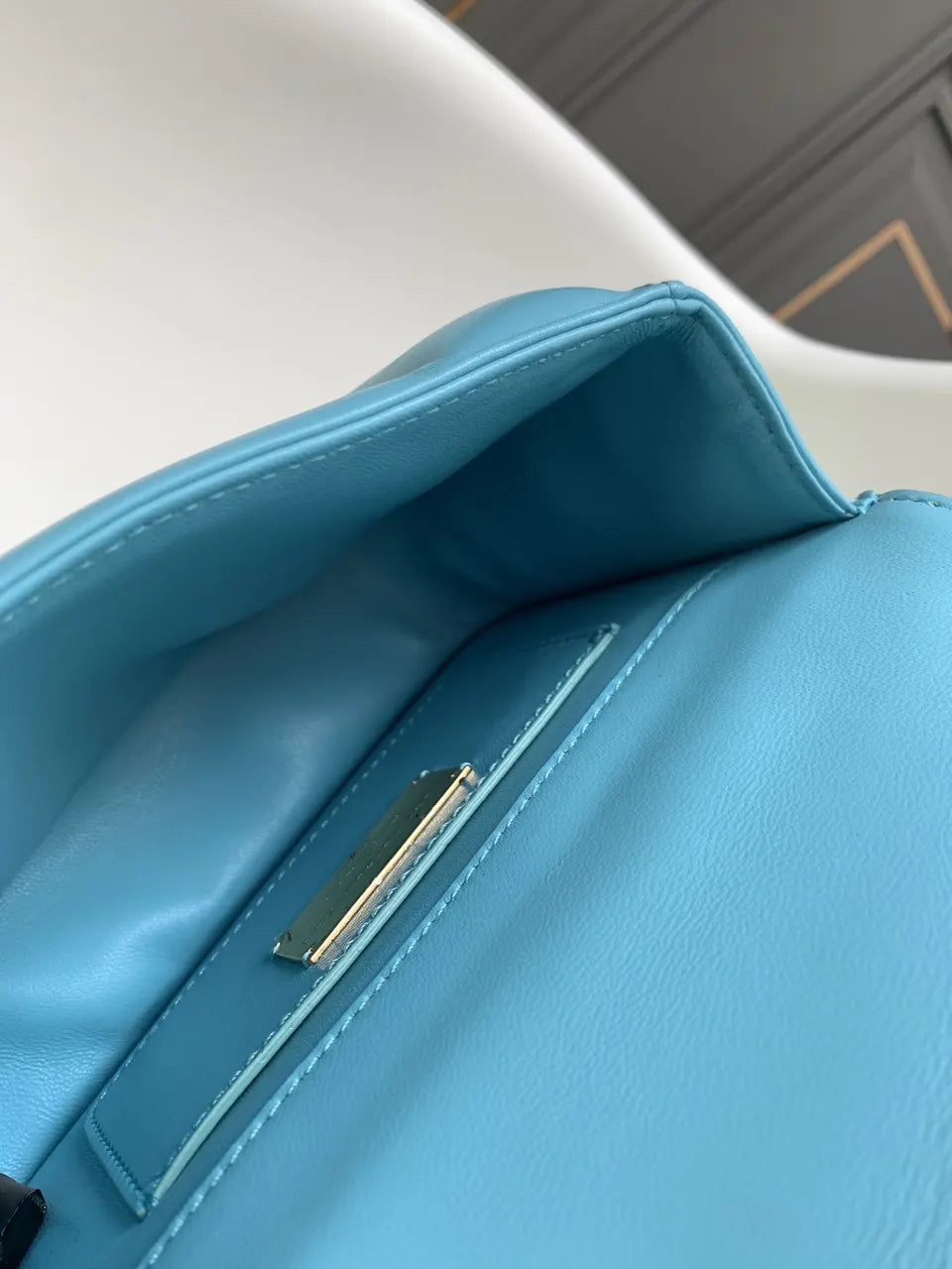 Bvlgari Sky Blue Bag - Hình 8