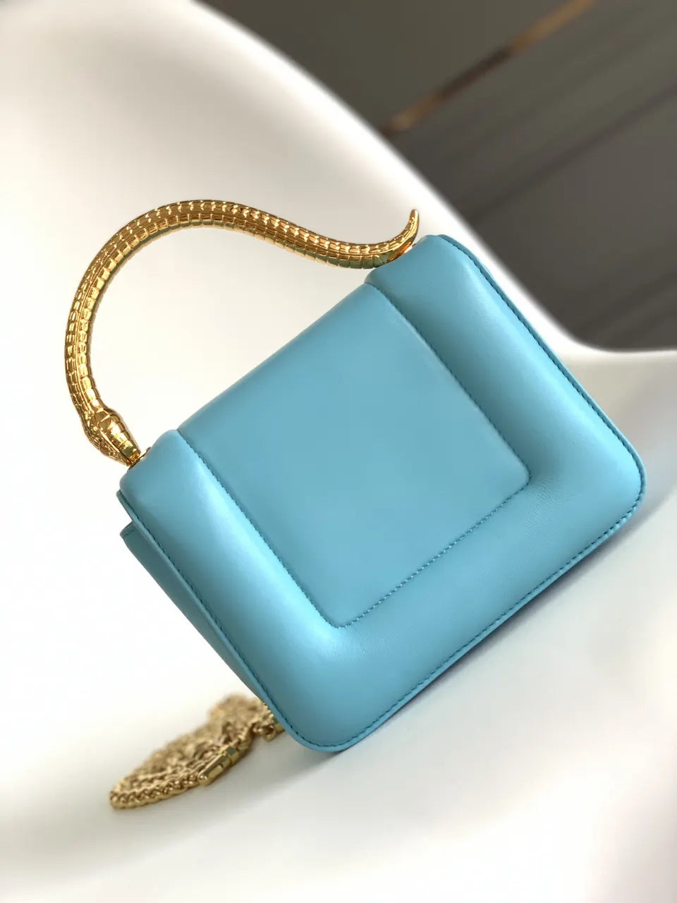 Bvlgari Sky Blue Bag - Hình 3