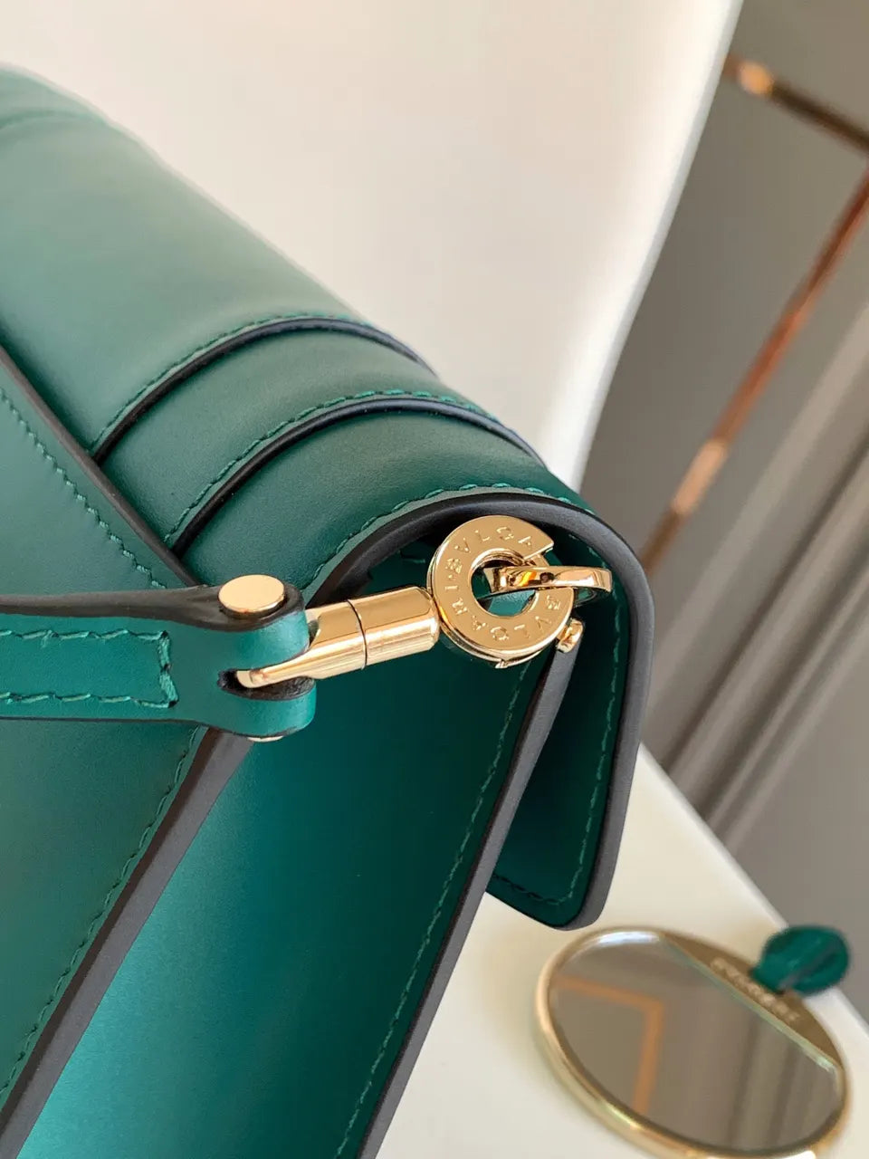 Bvlgari Jade Green Crossbody - Hình 6
