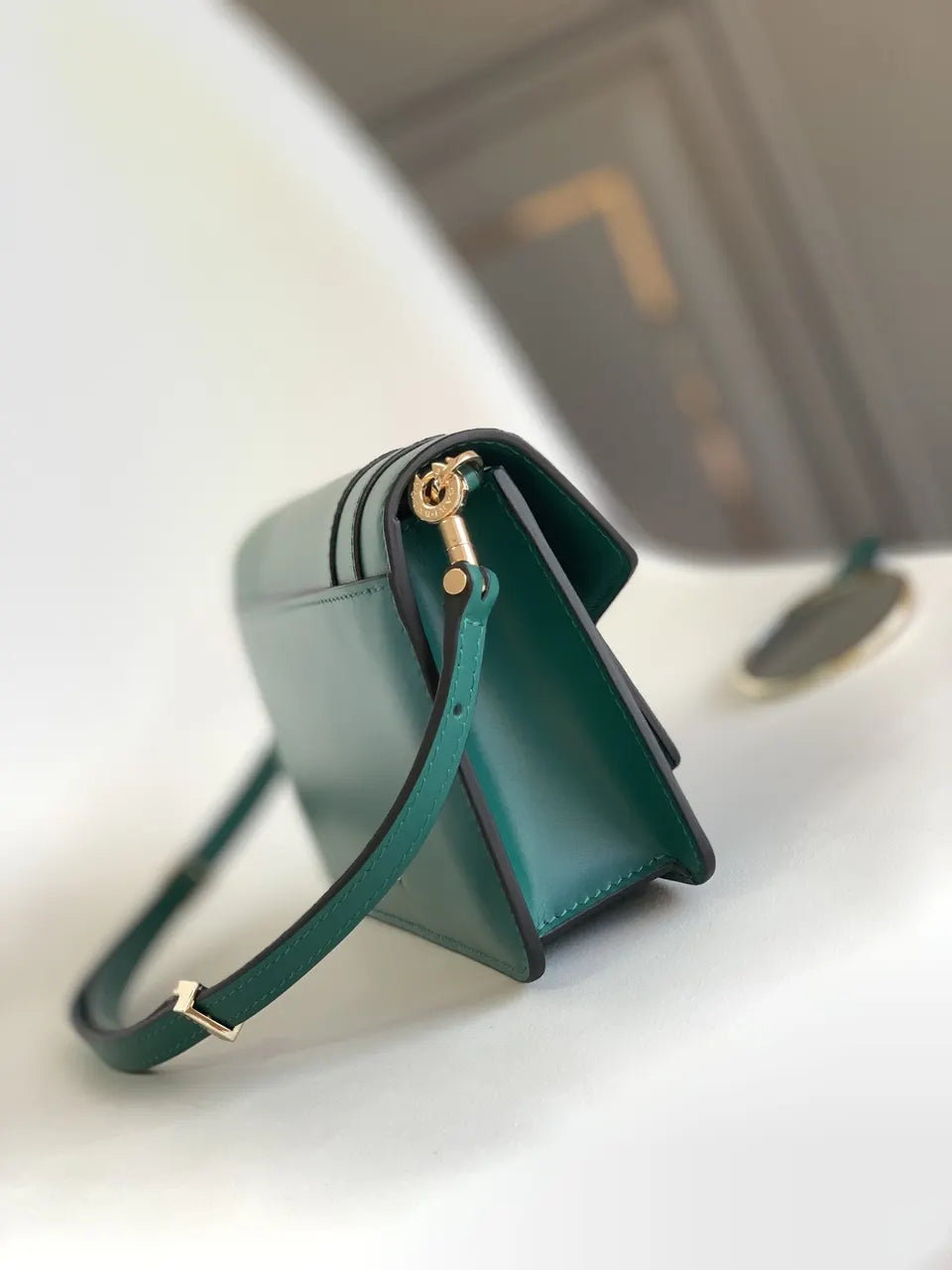 Bvlgari Jade Green Crossbody - Hình 2