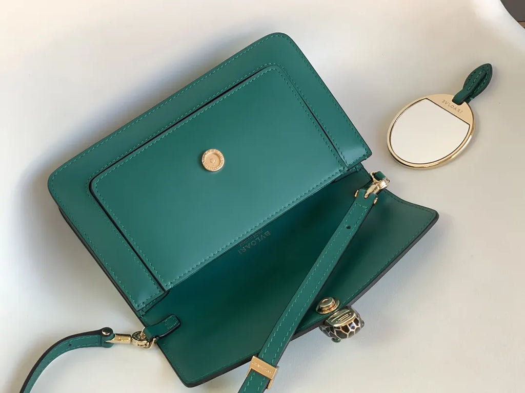 Bvlgari Jade Green Crossbody - Hình 7