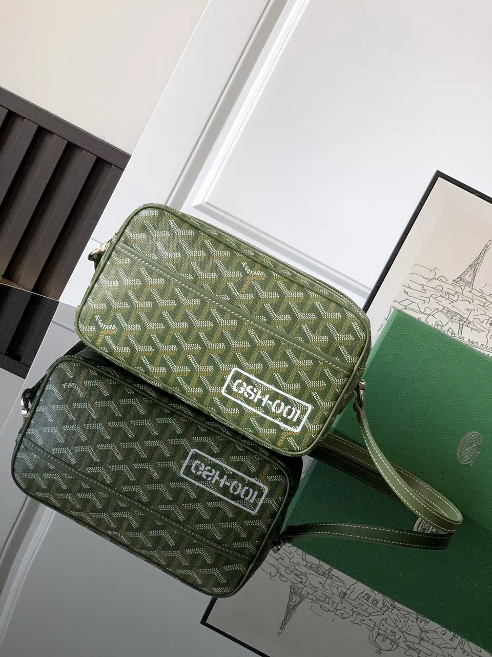 goyardine Goyard Olive Green Camera Bag