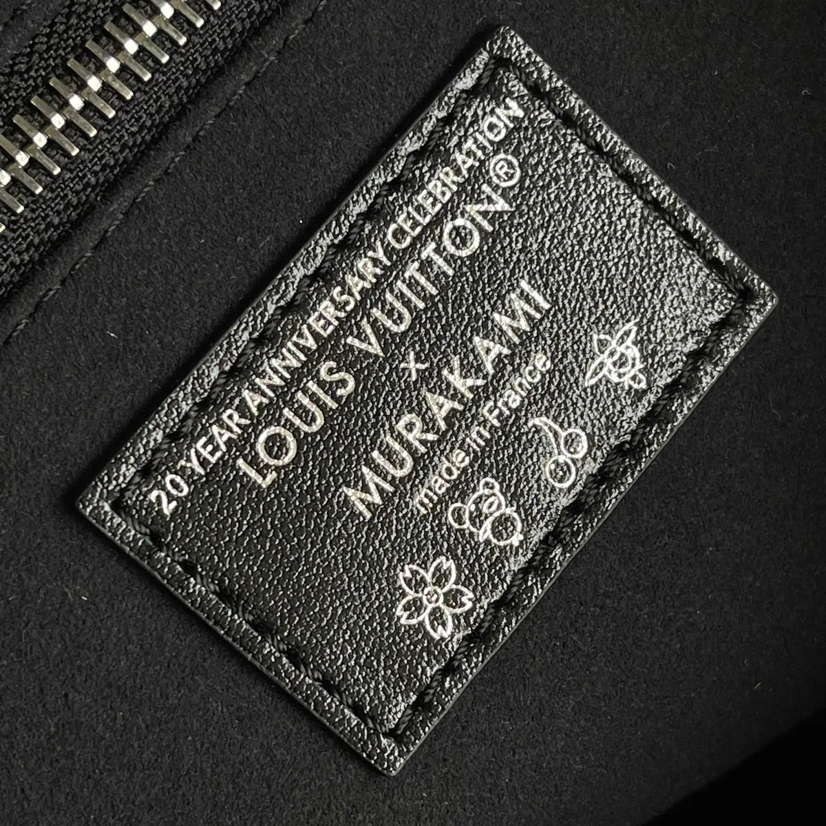 LV Black Leather Hobo Bag monogram - Hình 7