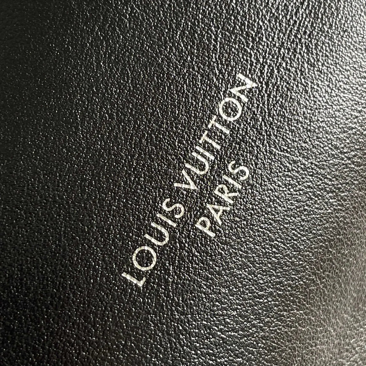 LV Black Leather Hobo Bag monogram - Hình 4