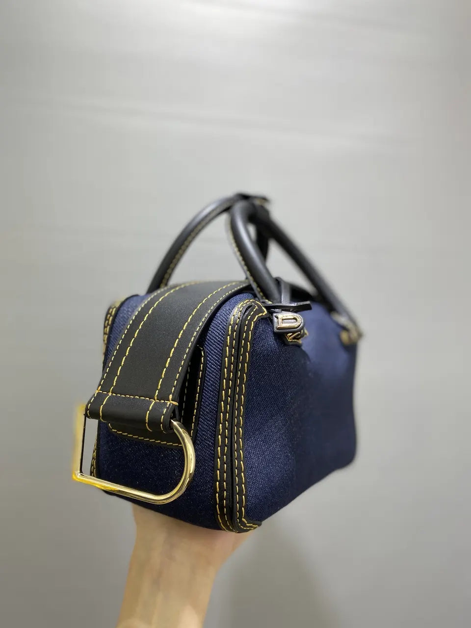 Delvaux Denim Mini Bag - Hình 2