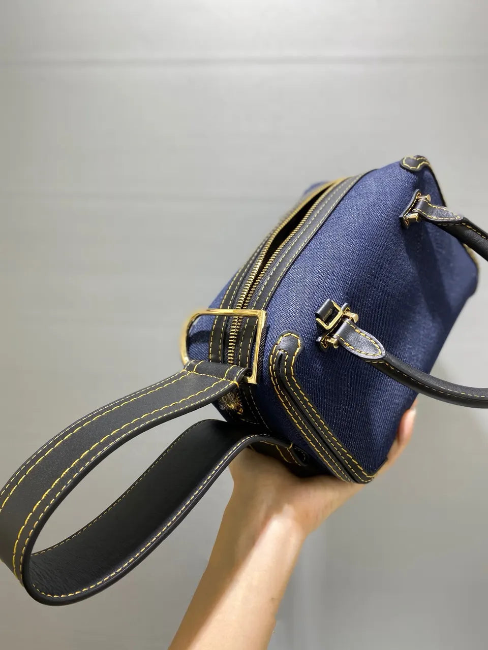 Delvaux Denim Mini Bag - Hình 4