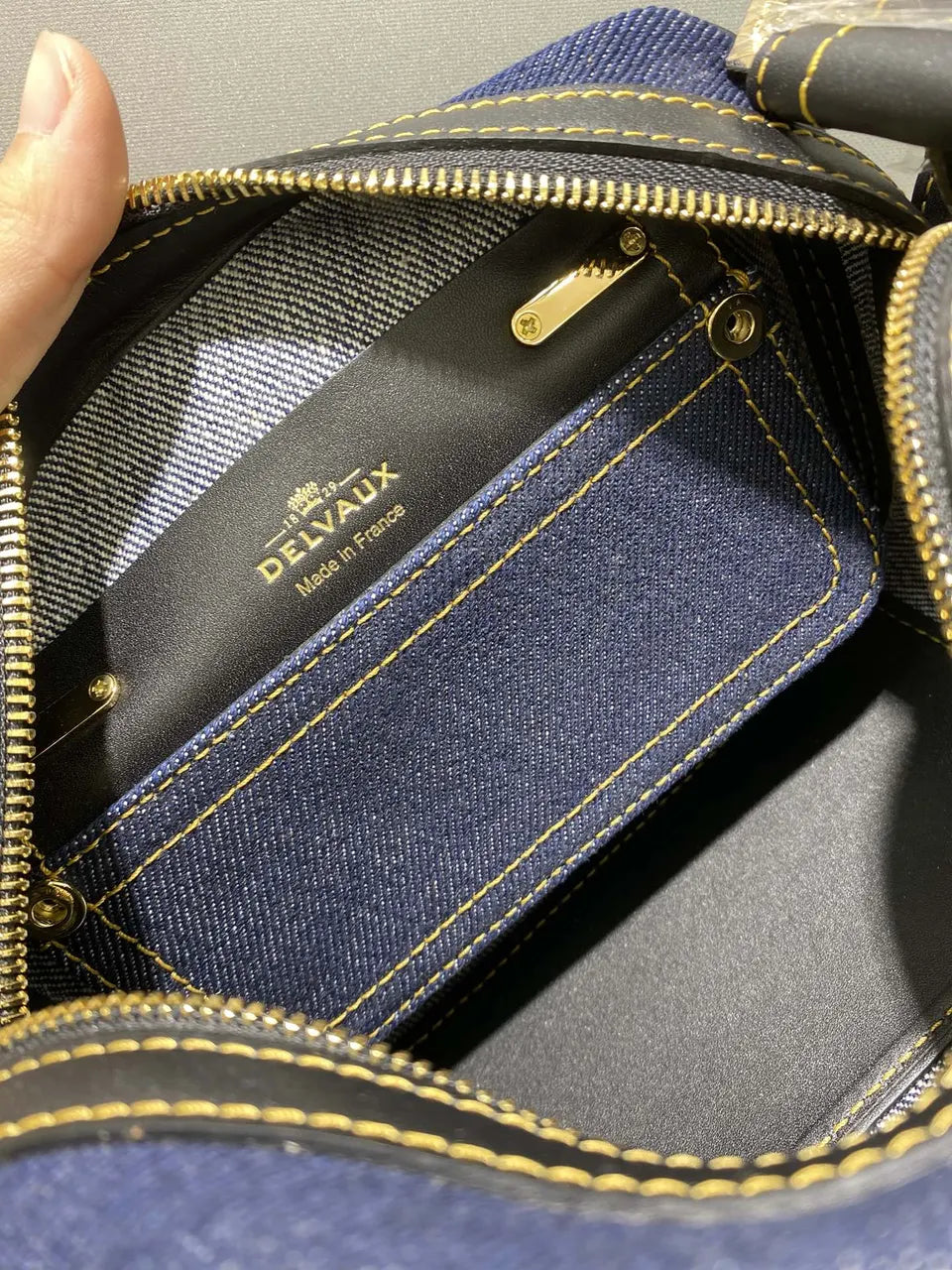 Delvaux Denim Mini Bag - Hình 6