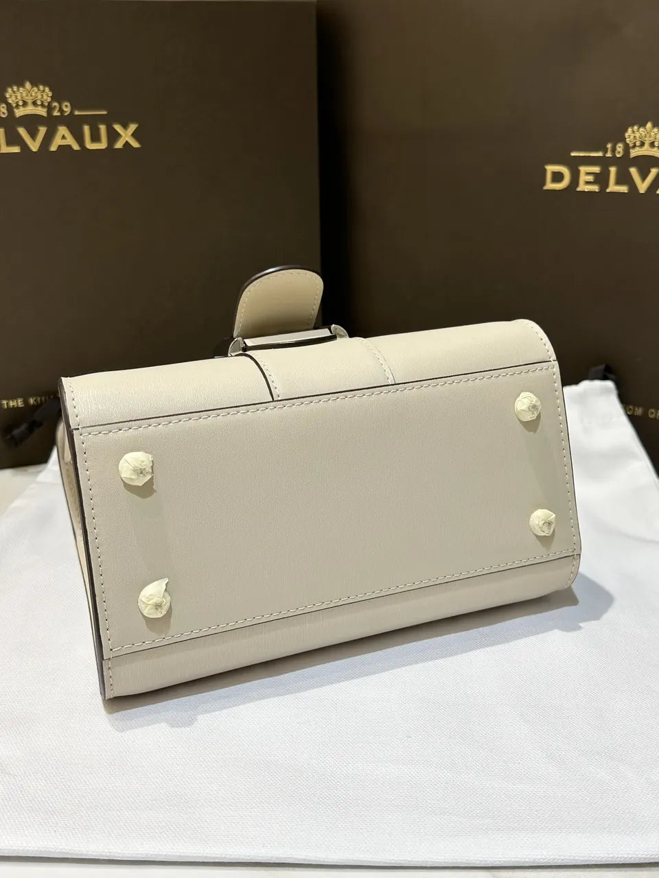 Delvaux Ivory Cool Box Mini - Hình 8