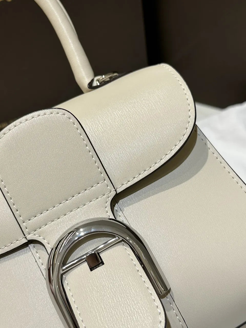 Delvaux Ivory Cool Box Mini - Hình 4