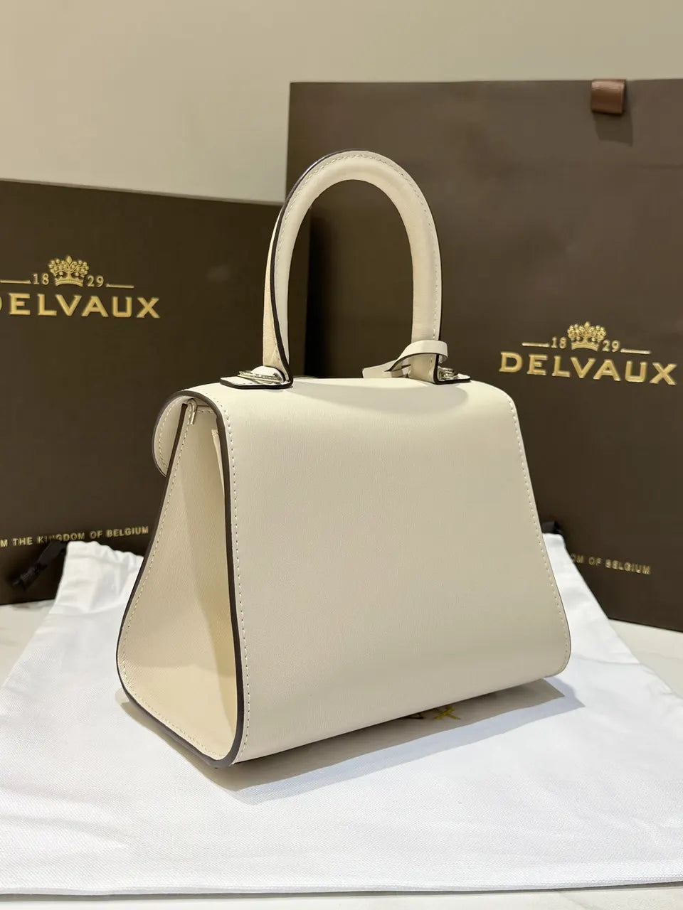 Delvaux Ivory Cool Box Mini - Hình 2