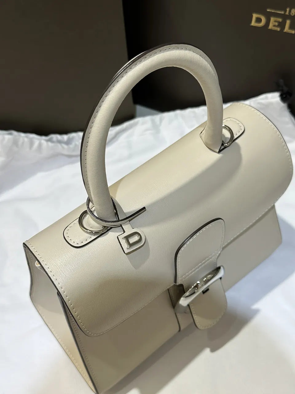 Delvaux Brillant Mini Ivory - Hình 4