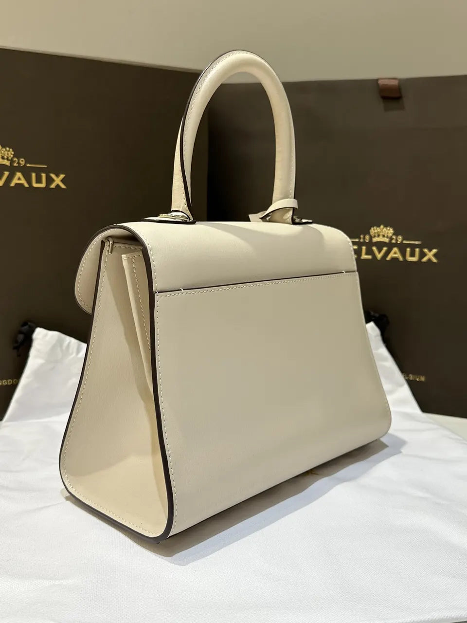 Delvaux Brillant Mini Ivory - Hình 3