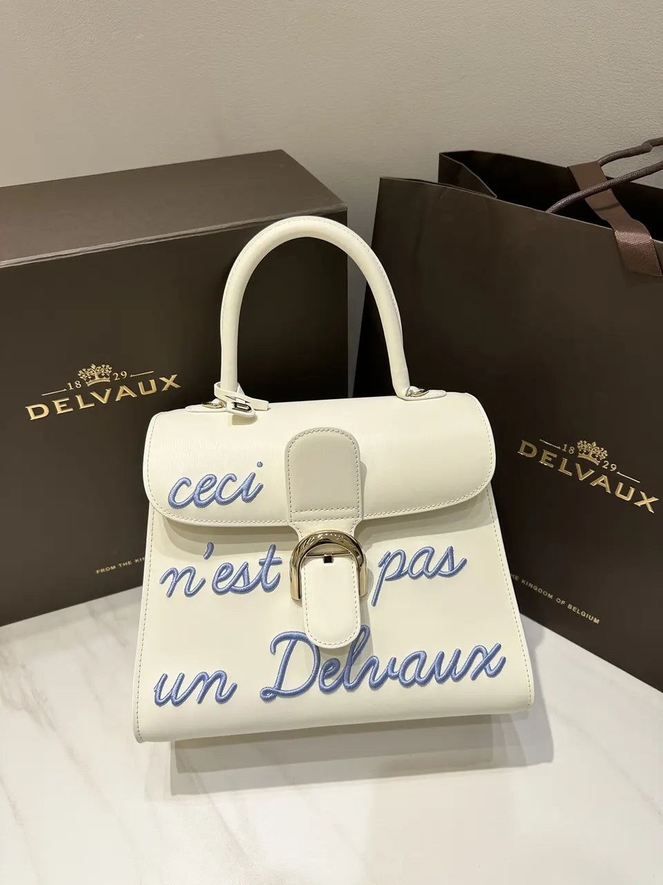 Delvaux Ivory Ceci N'est Pas
