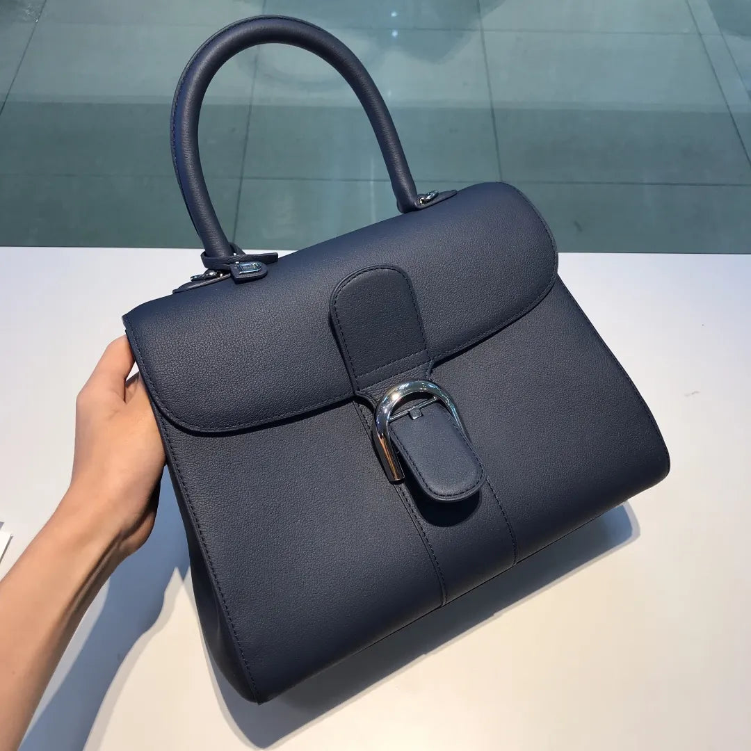 Delvaux Navy Brillant MM - Hình 2