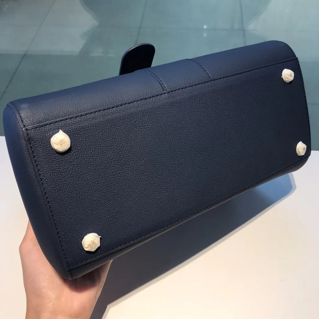 Delvaux Navy Brillant MM - Hình 8