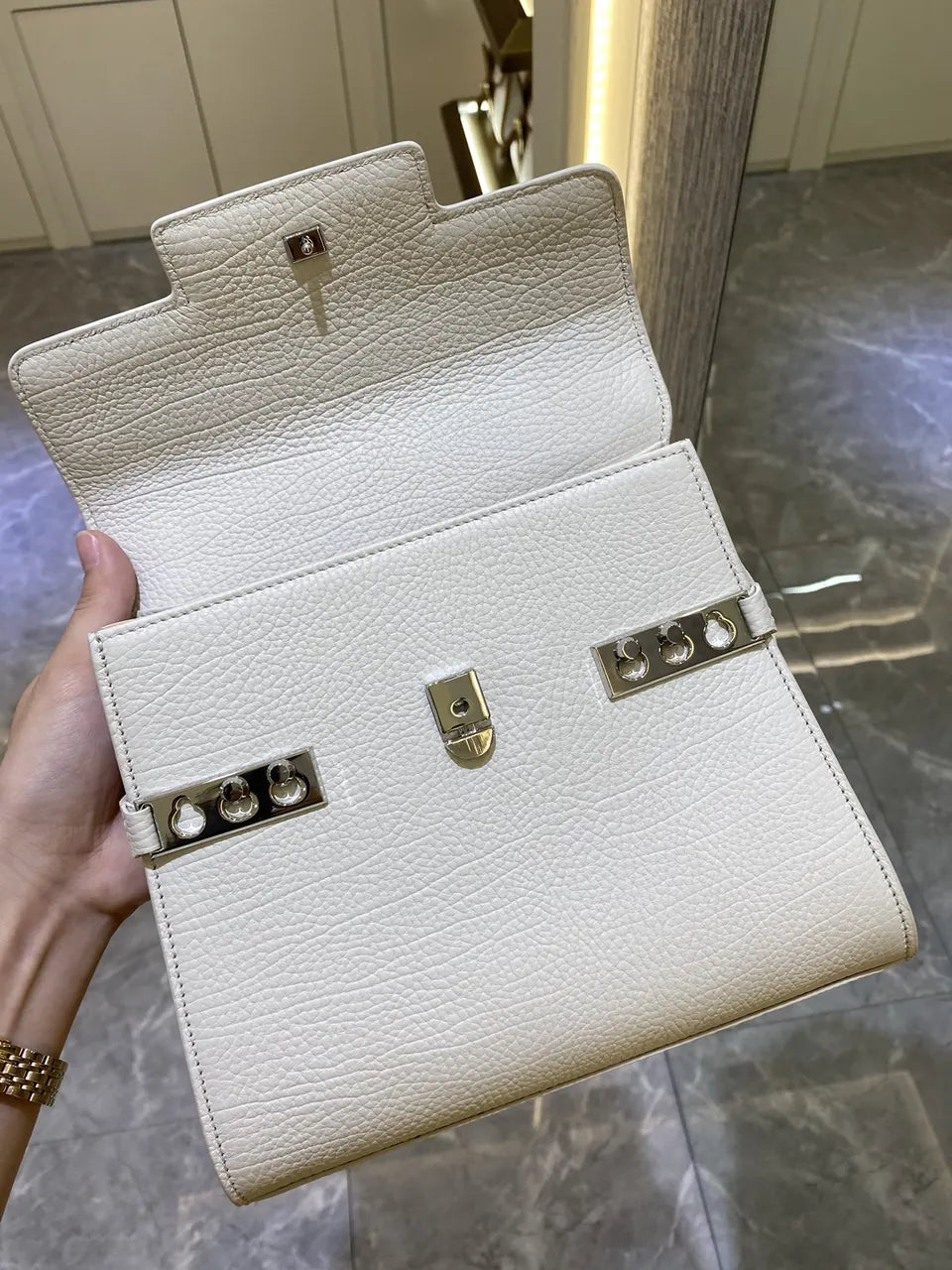 Delvaux White Sellier Brillant - Hình 6