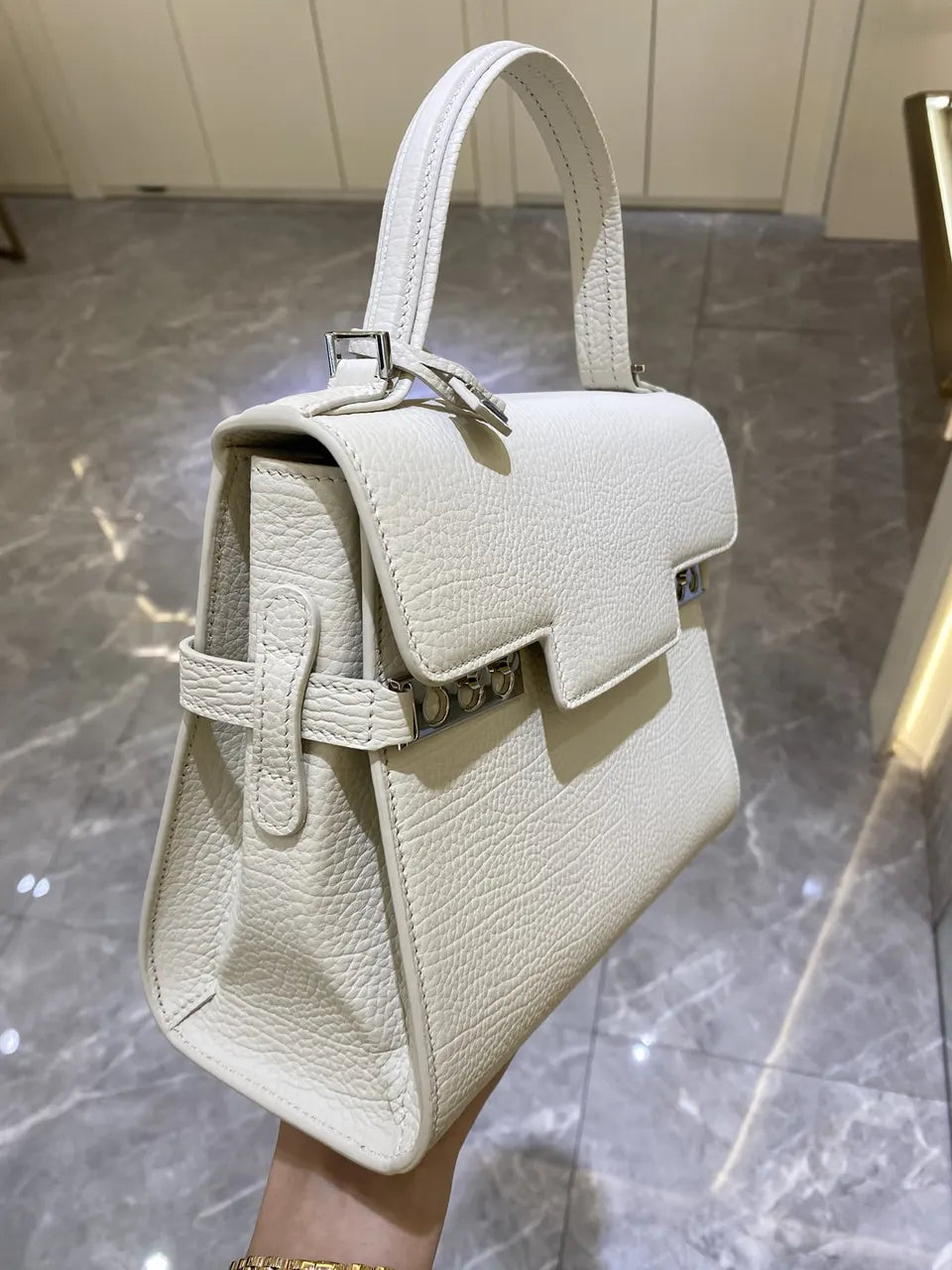 Delvaux White Sellier Brillant - Hình 4