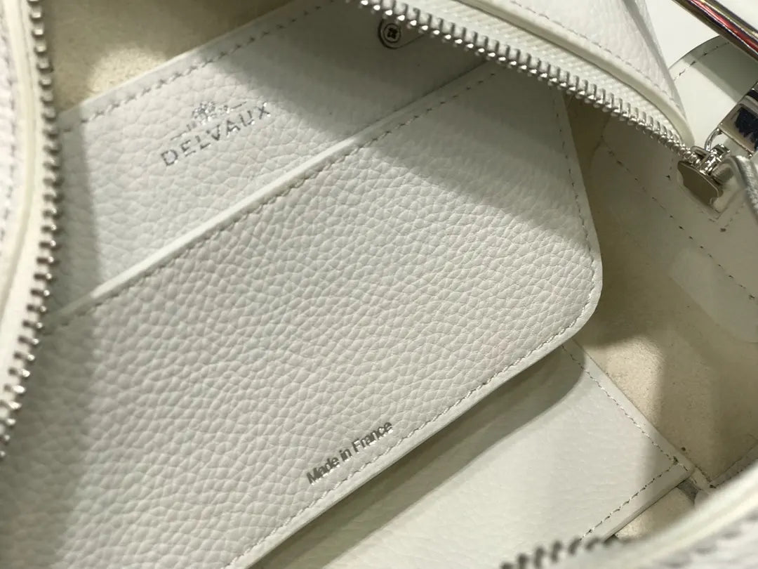 Delvaux White Stitching Pin Mini - Hình 7