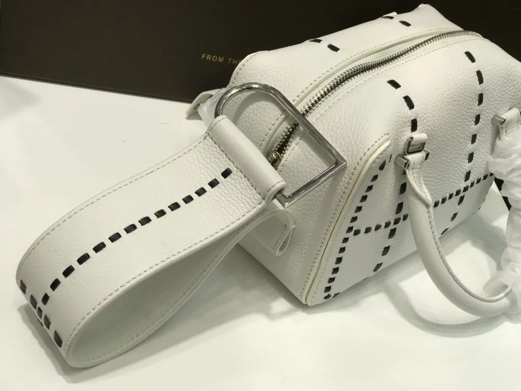 Delvaux White Stitching Pin Mini - Hình 3