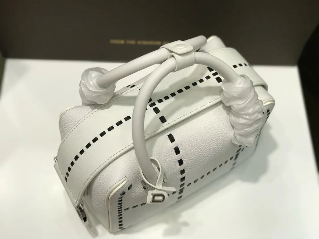 Delvaux White Stitching Pin Mini - Hình 2