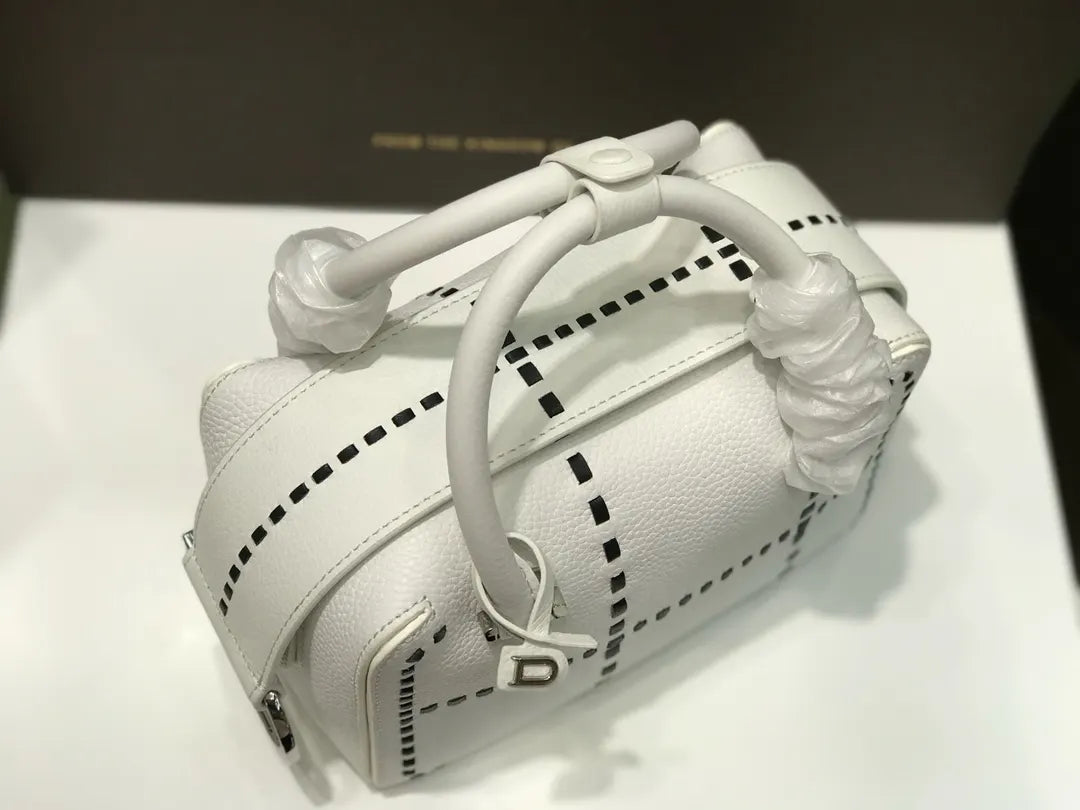 Delvaux White Stitching Pin Mini - Hình 2