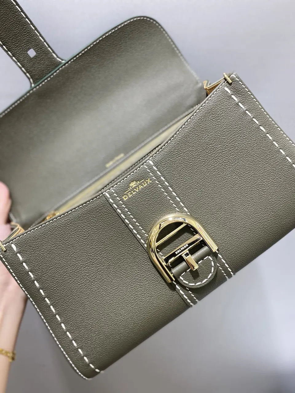 Delvaux Vert Bronze Brillant - Hình 5