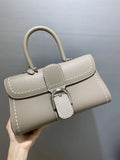 Delvaux Beige Stitching Brillant