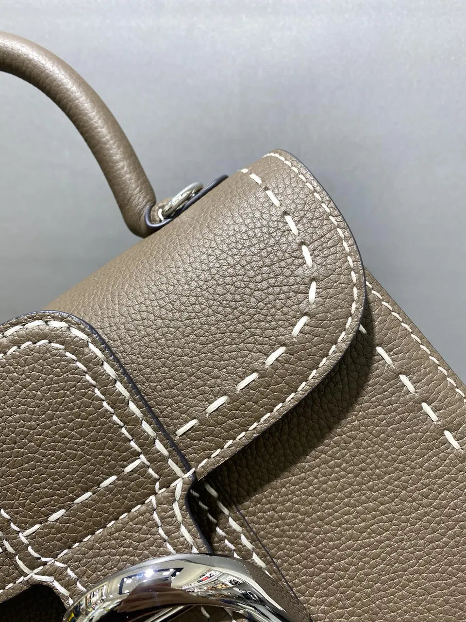 Delvaux Tourterelle Brillant Mini - Hình 3