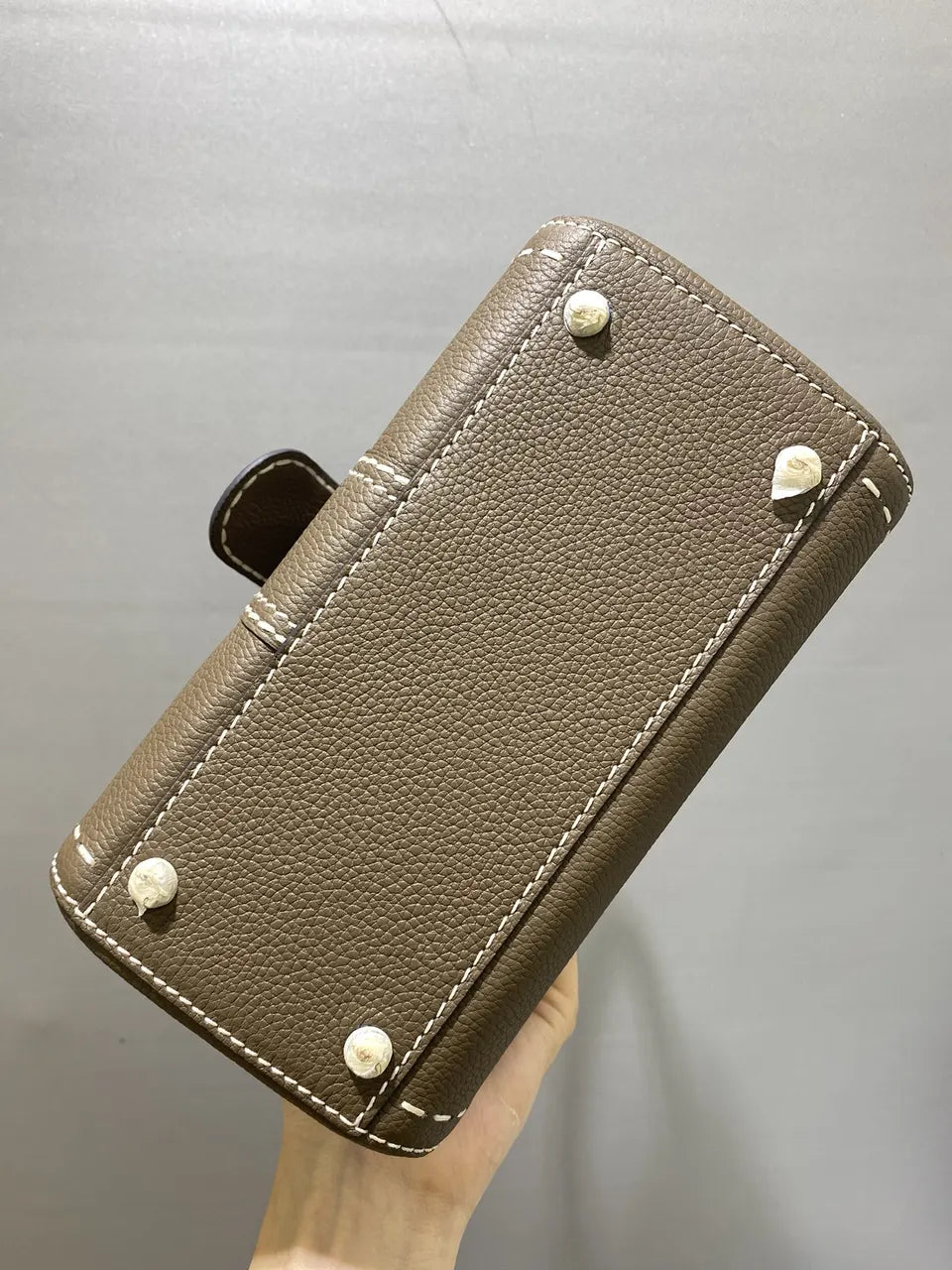Delvaux Tourterelle Brillant Mini - Hình 8