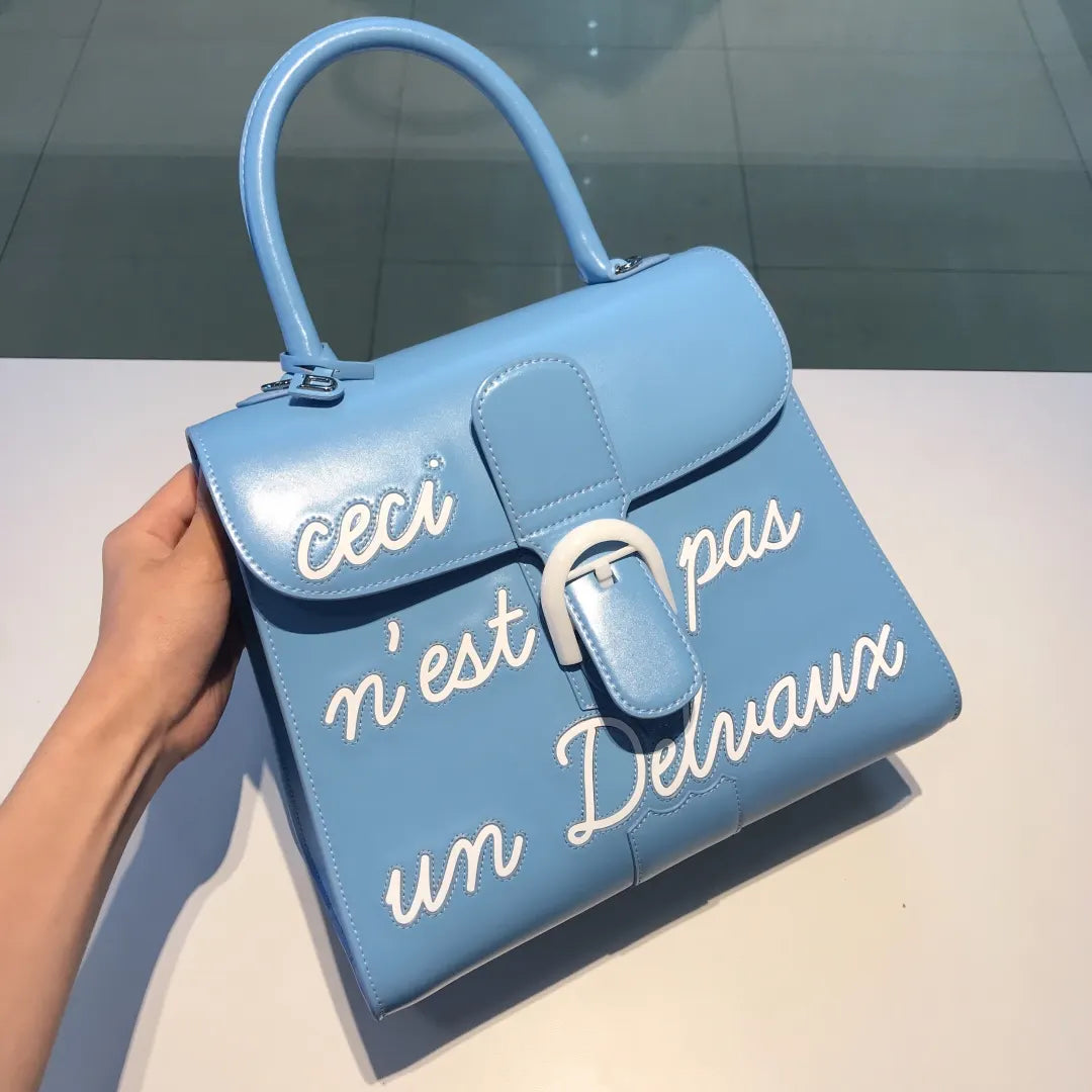 Delvaux Sky Blue Ceci N'Est Pas - Hình 2